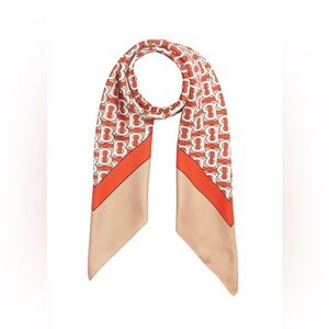 Burberry Monogram print silk square scarf